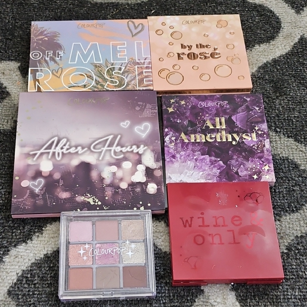 ColourPop Eyeshadow Collection - Rose, Amethyst, and More